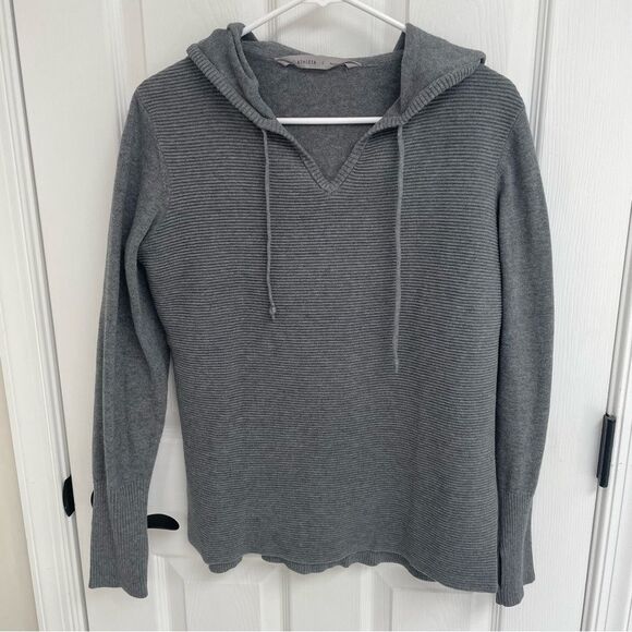 Athleta Aster Hooded Gray Sweater Women’s Size S - Picture 2 of 7